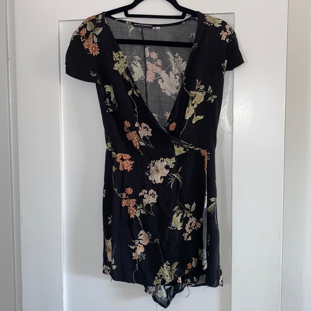 Brandy Melville rare floral romper
